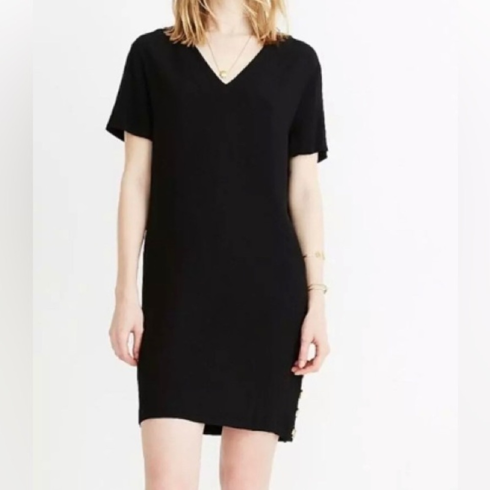 Madewell Side-Button Easy‎ Summer Black Dress Size XS